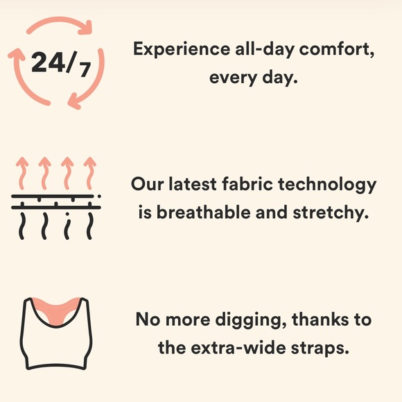 NWT Truekind Daily Comfort Wireless Shaper Bra in Black - Picture 5 of 10